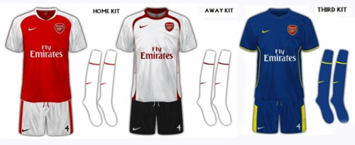Arsenal FC Set Of Fanatasy Kits