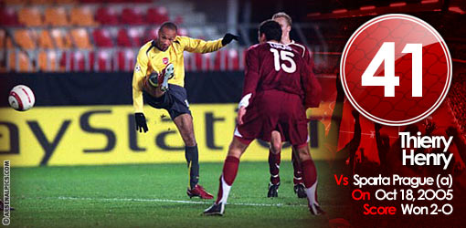 GGG41: Thierry Henry v Sparta Prague, 2005