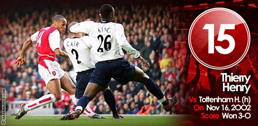 GGG15: Henry v Tottenham Hotspur, 2002