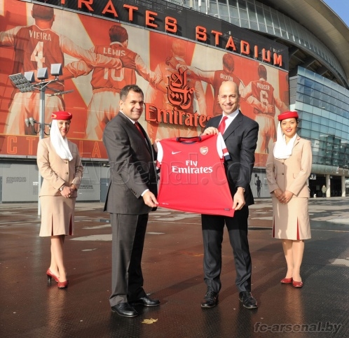Эмирейтс и Арсенал подписали новое соглашение на сумму &#163;150 миллионов