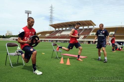 Тренировка "Арсенала" в Японии. Фото