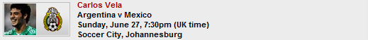 Вела и Мексика готовятся играть с Аргентиной.